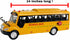 Big Daddy Huge Yellow School Bus - Pull Back Toy School Bus with Lights, Sounds, and Openable Doors for Toddlers