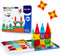 Gemmicc 58 PCS Mini Magnetic Tiles, Travel Magnet Construction Toys with Metal