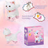 Jimate Interactive Electronic Plush Toy Walking and Barking Robot Cat Plush Cat Remote Control Kitten for Girls (White