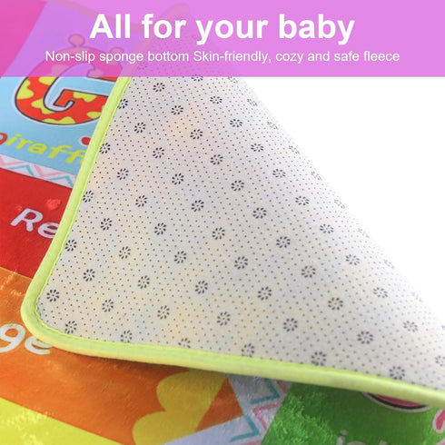 Safe(40"x60") Baby Play Mat for Floor, Non-Slip Playmat for Toddlers & Infants, Extra Thick Large Padded Educational