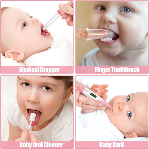 24PCS Set, Baby Healthcare and Grooming Kit for Newborn Kids, Upgraded Safety Baby Care Kit, Newborn Nursery Health