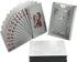 Jucoan 6 Decks of Playing Cards - Waterproof Plastic Poker Cards, Gold Foil, Standard Index, (2 Gold, 2 Silver, 2 Pink)