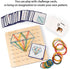 Coogam Wooden Geoboard, 8x8 Graphical Educational Toy with 30Pcs Pattern Cards and Latex Bands for Kids