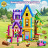 1084PCS Set 8-12+ HOGOKIDS Girls Friends Baking House Building Toy with LED Light - Beekeeping & Bakery Building