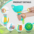 Outdoor Toys for Kids Ages 4-8 - Flying Disc Launcher Manual Capture Games for 3-8 Years Old, Summer Gifts
