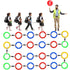 Berlune 36 Pack Toddlers Walking Ropes, Colorful Line and Safety Loops for Preschool, Detachable Transition Rope