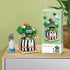 MEIEST Mini Bulbous Cactus Building Blocks Set, Creative DIY Unique Home Decoration, Artificial Flowers Plant