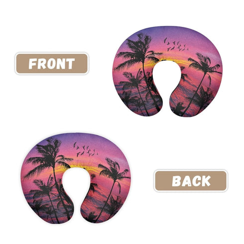 Forchrinse Hawaiian Palm Tree Red Sky Nursing Pillow Cover for Baby Boys Girls,Soft Breastfeeding Pillow Cover Infant