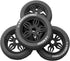 ShareGoo OD 4.52" 1/8 RC Buggy Rubber Tires with 5 Spoke Plastic Rim - Compatible with Arrma Kyosho Exceed RC Traxxas
