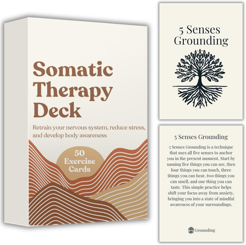 Raptor Studio, LLC Somatic Therapy Cards with Exercises to Reset Your Nervous System, Relieve Anxiety,