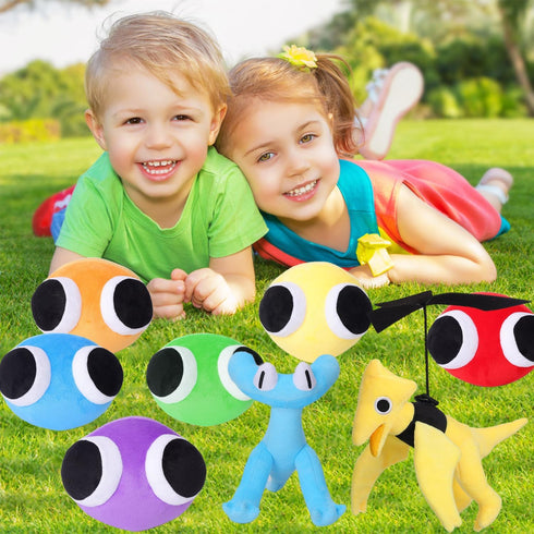 8pcs Rainbow Plush Toys, Stuffed Animal Plush Dolls, Chapter 2 Plushies for Fans Birthday Kid