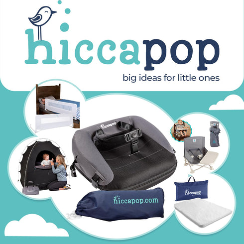 Hiccapop NeoBoost Inflatable Toddler Booster Seat for Dining Table Portable, Quick-Inflate Design Anti-Slip Base