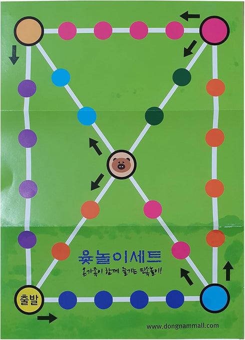 YUTNORI Korean Board Games ??? Yunnori Floor Games for Family and Party Strategy Fun