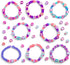 Rainbow Loom Beadmoji 4 Pack Bundle: Besties, Good Vibes, Sweets, Trendy - 4 Rubber Band DIY Charm Kits