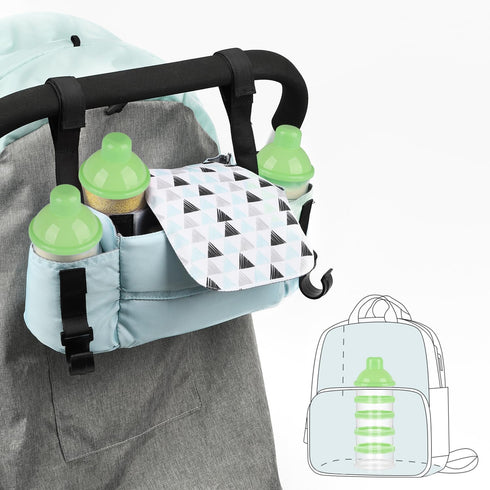 Accmor 5 Formula Dispenser On The Go, Compartments Stackable Formula Container for Travel, Baby Milk Powder Kids Snack