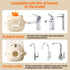 BuleVina 2PCS/Set Nozzle Faucet Handle Extender for Kitchen and Bathtub Sink, Tap & Hand Wash Helper for Sink