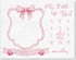 Mindsoft Trendy Pink Bow Coquette Baby Milestone Blanket Coquette Flannel Blanket Newborn Infant