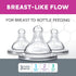 2 3+ 100% 2-Pack Chicco Duo Glass-Lined Baby Bottle Intui-Latch Nipple with Anti-Colic Valve, Stage Medium Flow