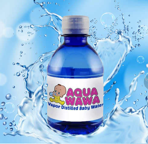 Generic 12 Pack 8 oz Recommended, AQUAWAWA Nursery Water for Babies Bottles Purified Vapor Distilled | Single Serve |