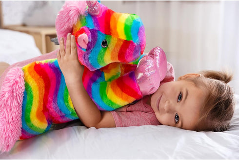 24 Inch HollyHOME Plush Unicorn Stuffed Animals Rainbow Unicorn Toy Gifts for Valentines Day, Christmas, Birthday