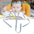 White 5 Point Harness Seat Belt for Strollers, Adjustable Safety Harness Strap for High Chairs and Pushchairs