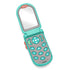 Infantino Flip and Peek Fun Phone, Bilingual with 3 English & 3 Spanish Phrases, Teal, 1 Count