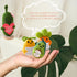 Jpaklpe 4PCS Cute Crochet Funny Gifts, Handmade Emotional Support Knitted Potato with Positive Card for Women