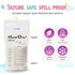 HoopDee Breast Milk Storage Bags Freezer Safe & Leak Proof BPA-Free Breastmilk Bags for Pumping & Storing