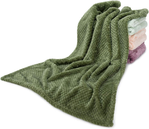 Cozy (28Wx40L, Fuzzy Blanket or Fluffy Blanket for Baby, Soft Warm Coral Fleece Toddler, Infant or Newborn Receiving