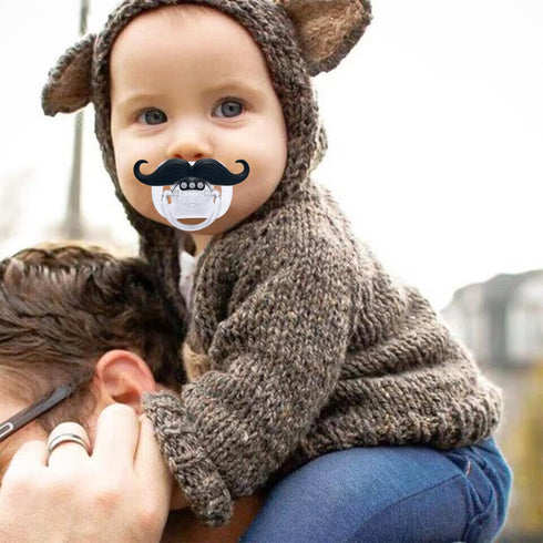 0-18 Funny Baby Pacifiers,Mustache Pacifiers Months for Babies,Mustache Binky,Gift for Newborns,Infants,Toddlers,Baby