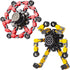 Transformable Fidget Spinners 2 Pcs, Stress Relief Sensory Toys for Kids and Adults, Fingertip Gyros for Boys and Girls.