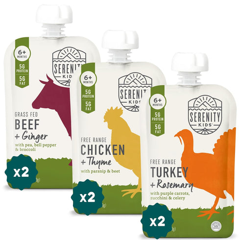 Serenity Kids 6+ Months Baby Food Pouches - Nutrient-Packed Organic Baby Food