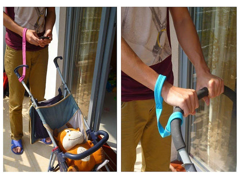 2 Pack Adjustable Baby Stroller Safety Wrist Strap, Retractable Hand Leash for Pram, Wheelchair, Dog Leash