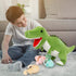 Tezituor Giant Dinosaur Stuffed Animal, 23.6'' Big T-Rex Mommy Plush Toy with 3 Baby Dinosaurs & Egg Bags