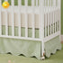 Brandream Scallop Edge Cotton Crib Skirt Toddler Bedskirt Baby Nursery Crib Bed Skirt Gender Neutral Solid Color Light