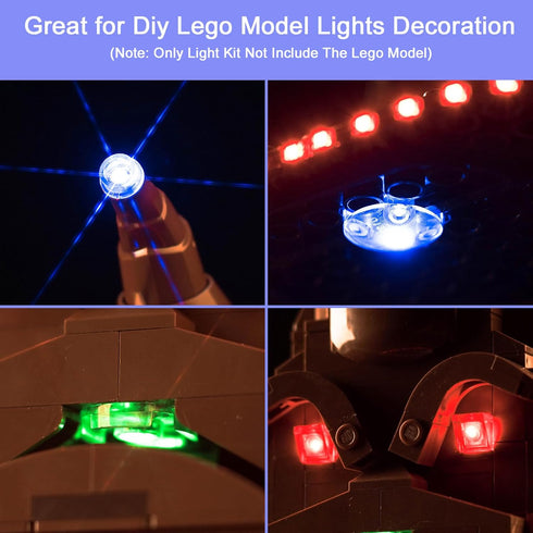 Upgraded LED Light Kit for Lego Talking Sorting Hat Building Set - Compatible with Lego 76429
