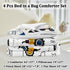 Set 4-Piece Set Toddler Bedding for Boys - Truck Bedding Comforter for Kids, Soft Comfort Construction Vehicle Bedding