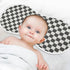 FLildon 2PCS Muslin Burp Cloth for Baby Checkered Black White Super Absorbent Burping Cloths, Bibs for Newborn Boys