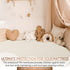 380GSM 3D Luxury Organic Cotton Crib Mattress Pad - Skin Friendly, Waterproof, Breathable & Absorbent Mattress