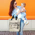 Jihqo Backpack 10L Diaper Bag West Desert with Cowboys Travel Diaper Bags for Women, Functional Baby Changing Bag