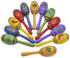 12 6 JOYIN Mini Wooden Fiesta Maracas Designs Noisemaker for Mexican Fiesta, Cinco De Mayo Party Favors, Musical Fun