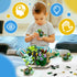 MEIEST Set,Creative Mini Building Blocks Succulent Plant Bonsai Model DIY Simulation Particle Flower Botanical