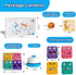 SetWooden 3+ Face Changing Building Block Word Spelling Game Two-Piece Expression Letter Puzzle Cubes Board Game