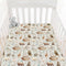 HawSkgFub Noahs Ark Animal Boat Religious Fitted Standard Crib Sheet for Baby