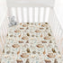 HawSkgFub Noahs Ark Animal Boat Religious Fitted Standard Crib Sheet for Baby