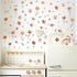 Small Flower Wall Stickers Boho Floral Wall Decals Watercolor Wildflower Decals Cute Flowers Stickers Removable Retro