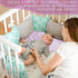 2 Hosuly Pcs Satin Bassinet Sheet Baby Hair Soft Silk Feeling Sheet Baby Bassinet for Rectangle Cradle Pad Mattress