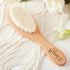 IEK (3PCS) Personalized Baby Hairbrushes Engrave Infant Name Wooden Newborn Hair Brush Comb Brush