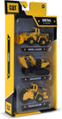CAT Construction Toys 3 Pack Vehicles - Die Cast Metal Steam Roller, Excavator, Wheel Loader for Ages 3+