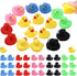 GADIEDIE 50 Pack Multicolor Mini Rubber Ducky Float Ducks Baby Bath Toy, Great
